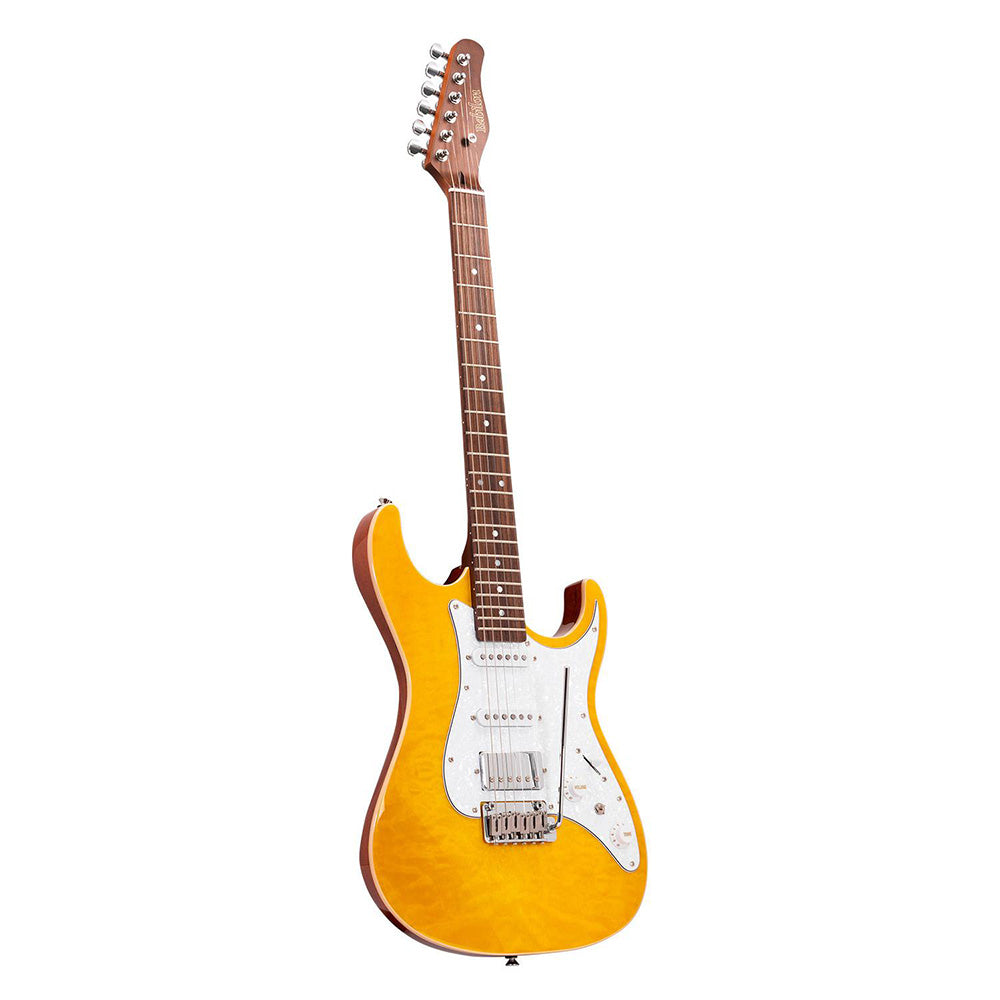 Babilon Legend Series Cosmos Amber Electric Guitar with Case-Electric Guitar-Babilon-Hermes Music